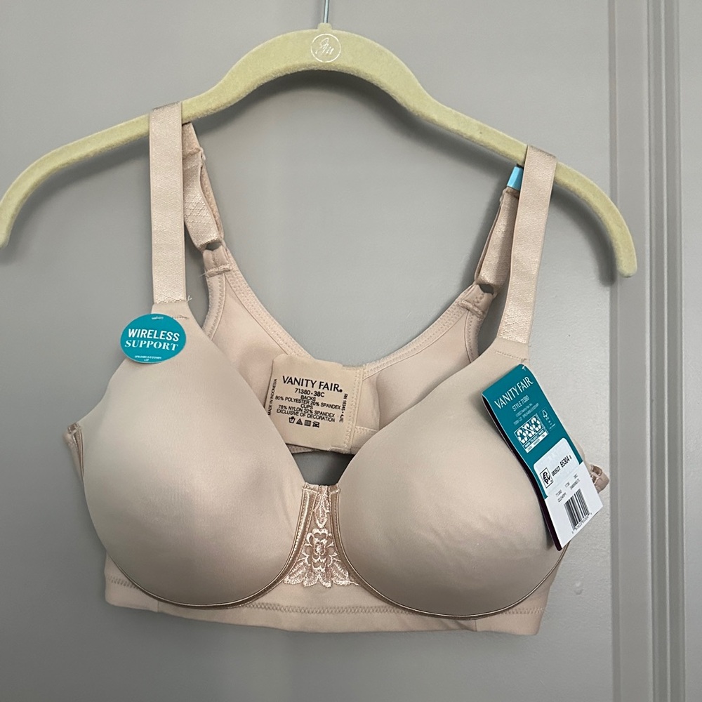Vanity Fair Women's Wireless Bra - Tan